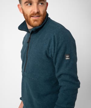 2117 7812917 men trollebo micro fleece half zip sweater navy blue d
