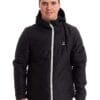 man wearing black light padded jacket 1