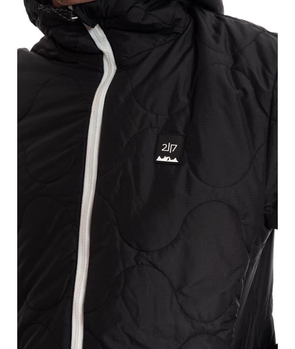 man wearing black light padded jacket 1