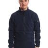 man wearing navy micro fleece jacket 1 1