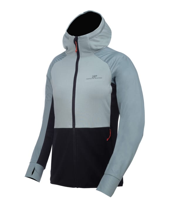 2117 7913970 women vibo hybrid softshell square fleece hoodie jacket ocean blue a