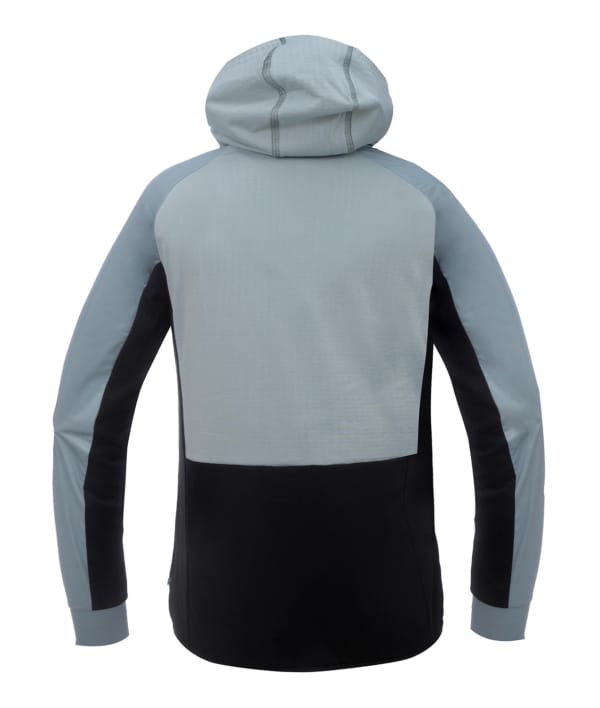 2117 7913970 women vibo hybrid softshell square fleece hoodie jacket ocean blue a