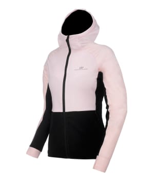 2117 7913970 women vibo hybrid softshell square fleece hoodie jacket soft pink a
