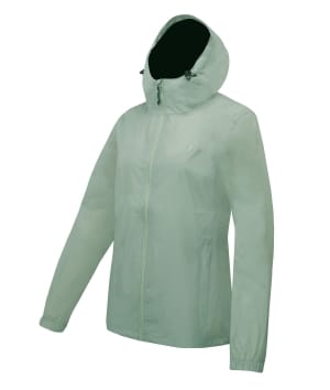 7611904 Vedum rainjacket mint front