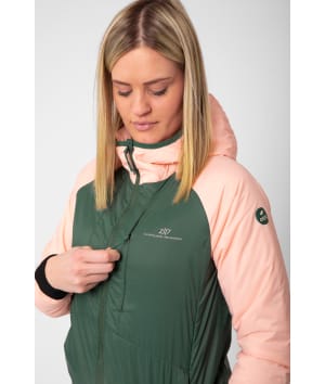 7613909 Krusbo light padded jacket forest green front