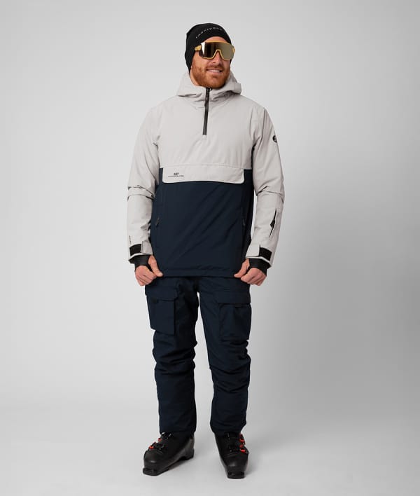 2117 7513926 7523926 men myre padded ski anorak jacket pants light grey navy blue a