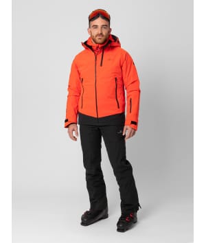 2117 7513929 men kuolpa 3 layer shell ski jacket red orange a