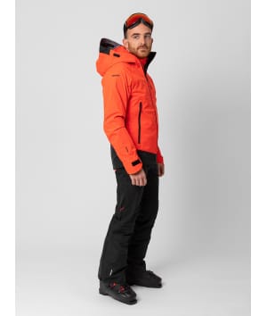 2117 7513929 men kuolpa 3 layer shell ski jacket red orange a
