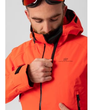 2117 7513929 men kuolpa 3 layer shell ski jacket red orange a