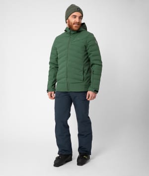 2117 7513937 7523922 men alip edum 3 layer shell partly light padded ski jacket pants navy forest green a