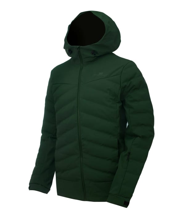 2117 7513937 men alip 3 layer shell padded ski jacket forest green a