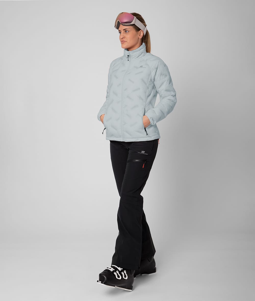 2117 7613914 women isabo down jacket ocean blue