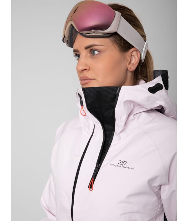 2117 7613929 women kuolpa 3 layer shell ski jacket soft pink a