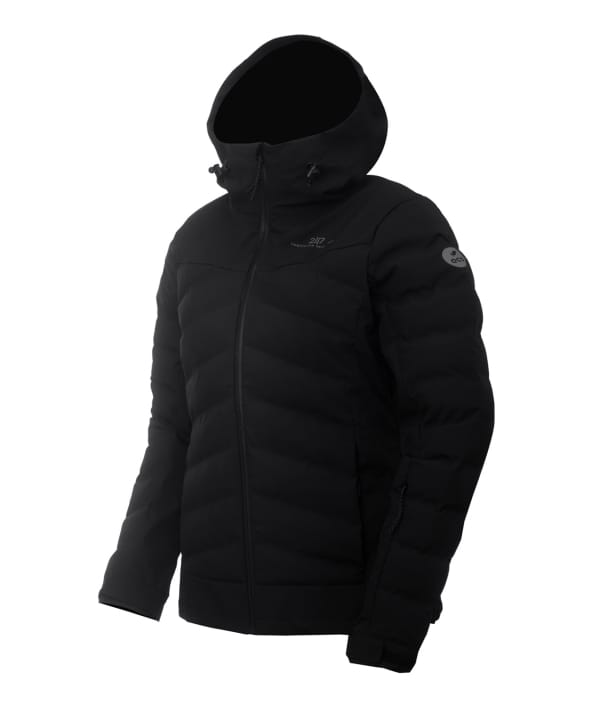 2117 7613937 women alip 3 layer shell padded ski jacket black a