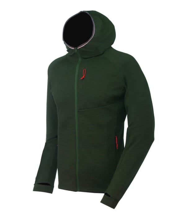 2117 7813931 men gasska merino wool hoodie forest green a