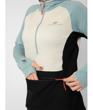 2117 7913934 women gasska merino wool hoodie sweater ocean blue a