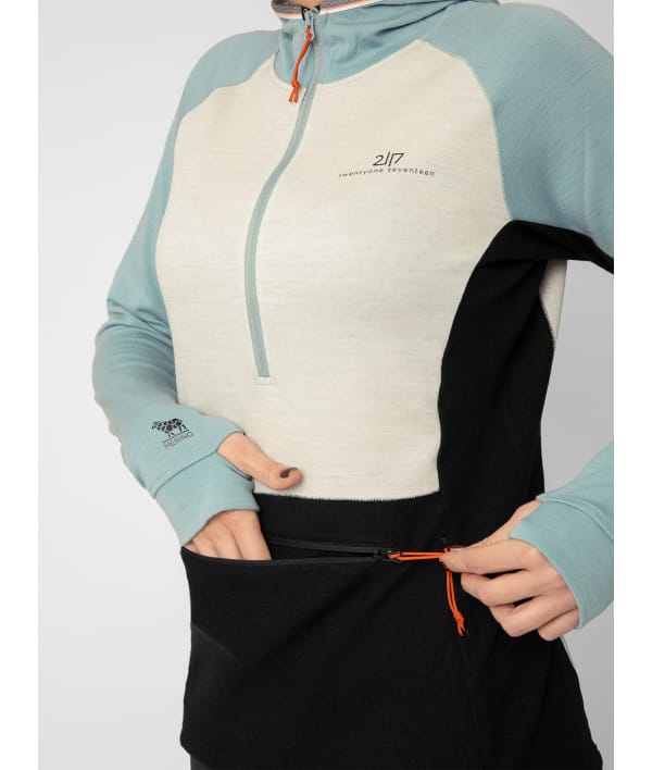 2117 7913934 women gasska merino wool hoodie sweater ocean blue a