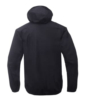 2117 7614907 women klacken 2,5 layer rain jacket black front