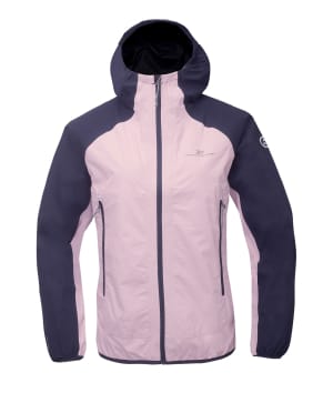 2117 7614907 women klacken 2,5 layer rain jacket soft pink front