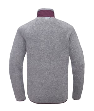 2117 7914925 women skord wool pile jacket grey melange front