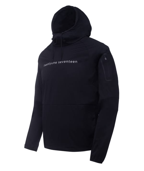 2117 7814912 men sibbhult thin softshell hoodie black front